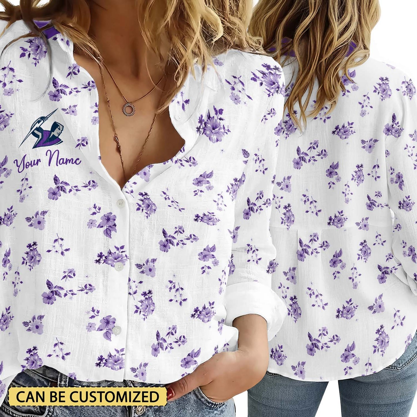 MEL Personalized Custom Women's Casual Shirt