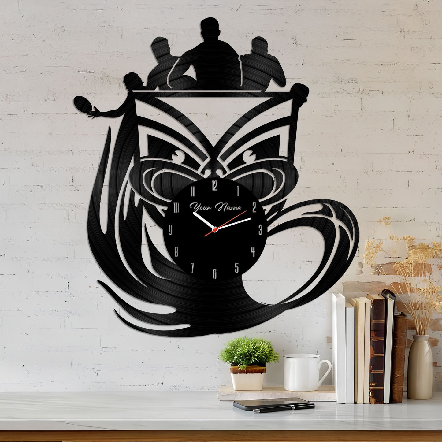 NZL Personalized Custom Vinyl Clock With Led For Home