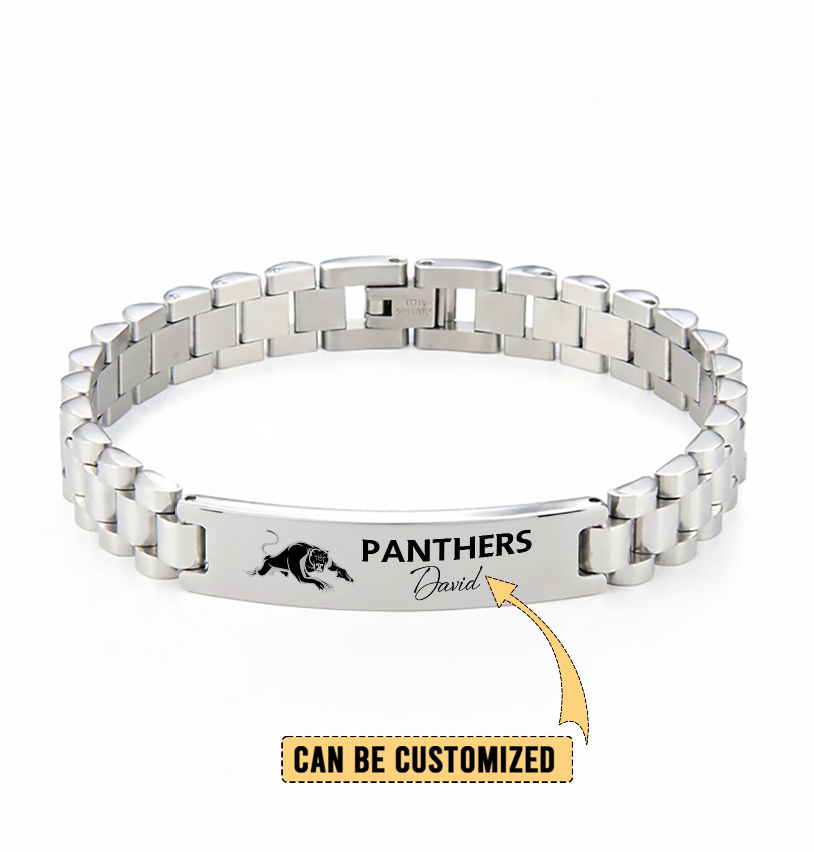 PEN Personalized Custom Stainless Steel Bracelet