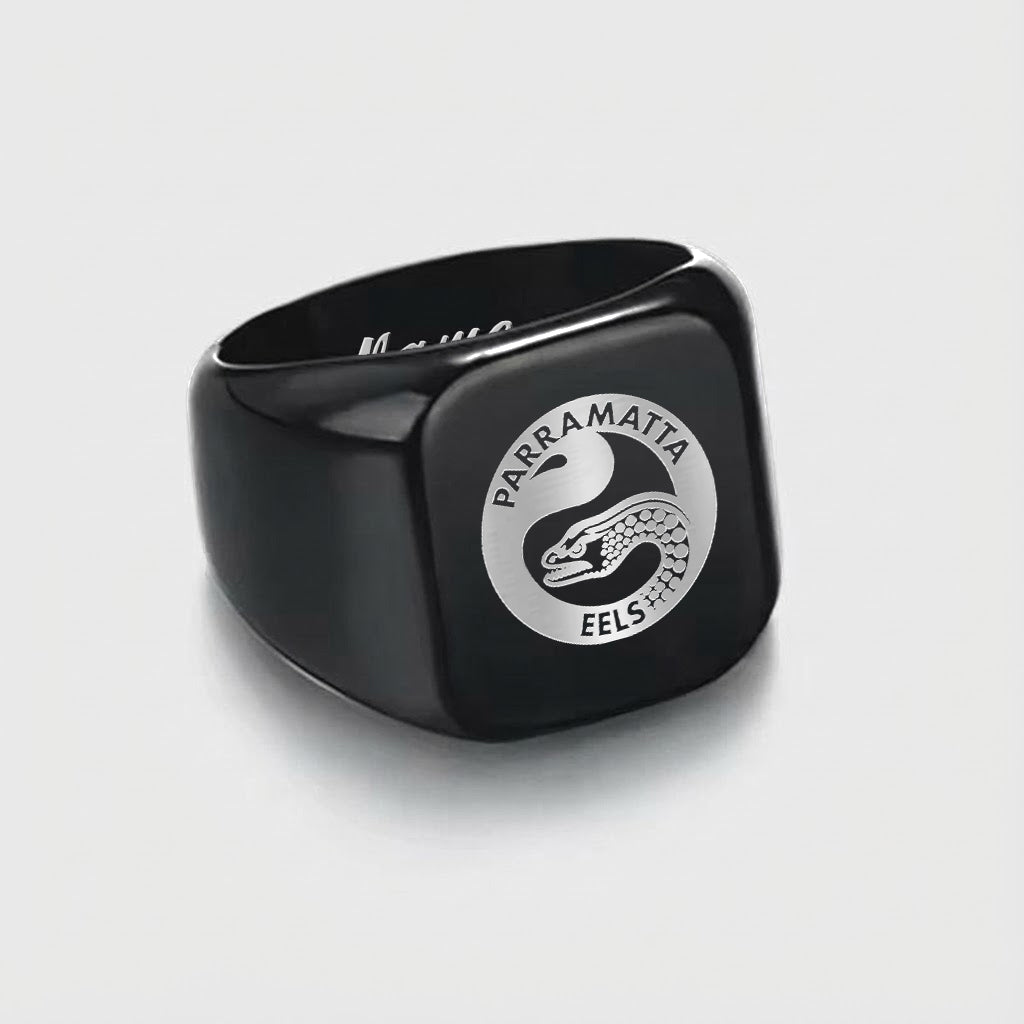 PAR Personalized Custom Stainless Steel Letters Engraved Ring