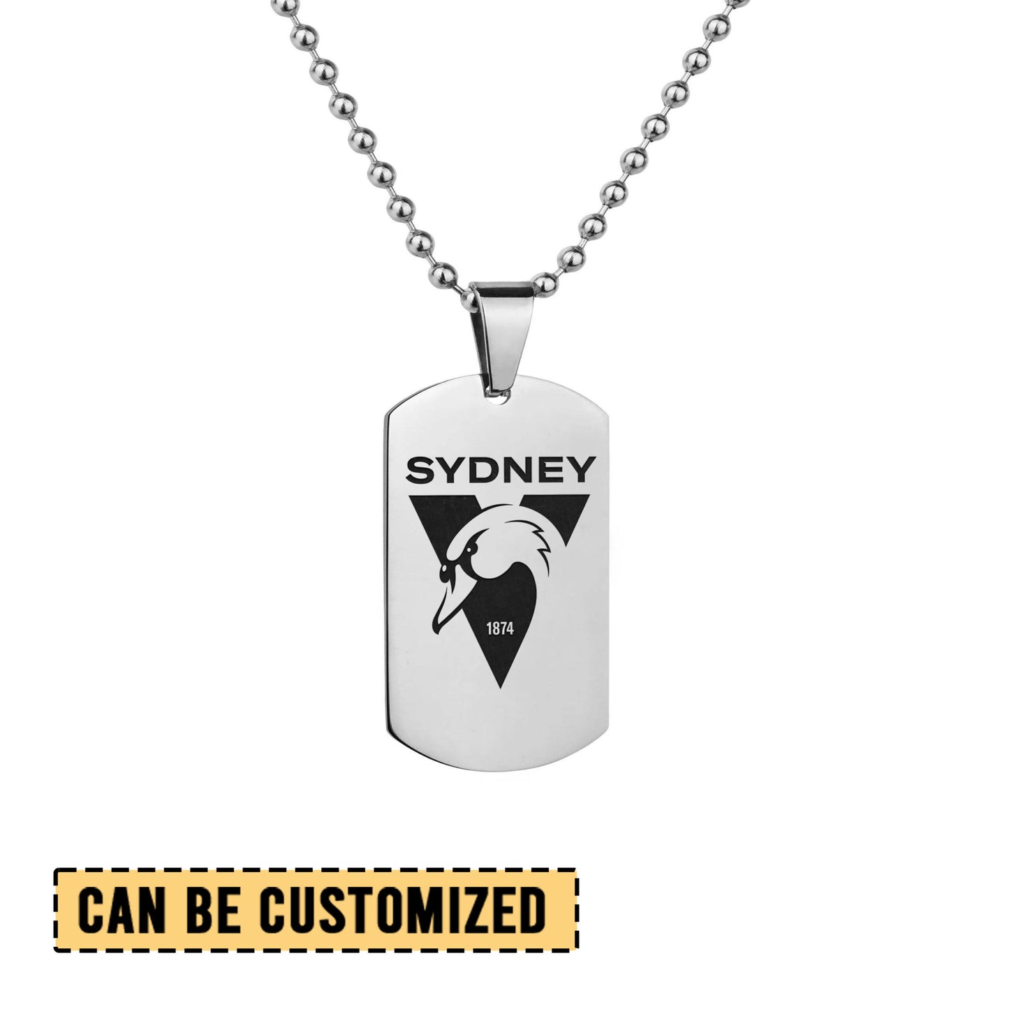 SS Personalized Custom Necklace Dog Tag