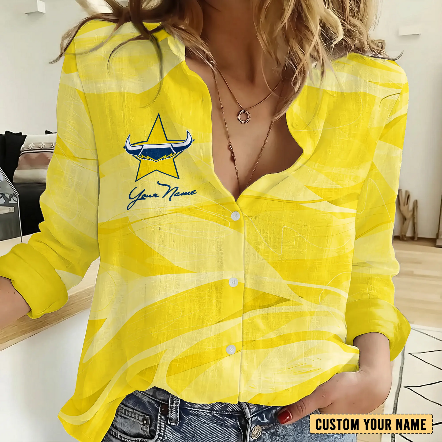 NQL Personalized Custom Women's Casual Shirt 6