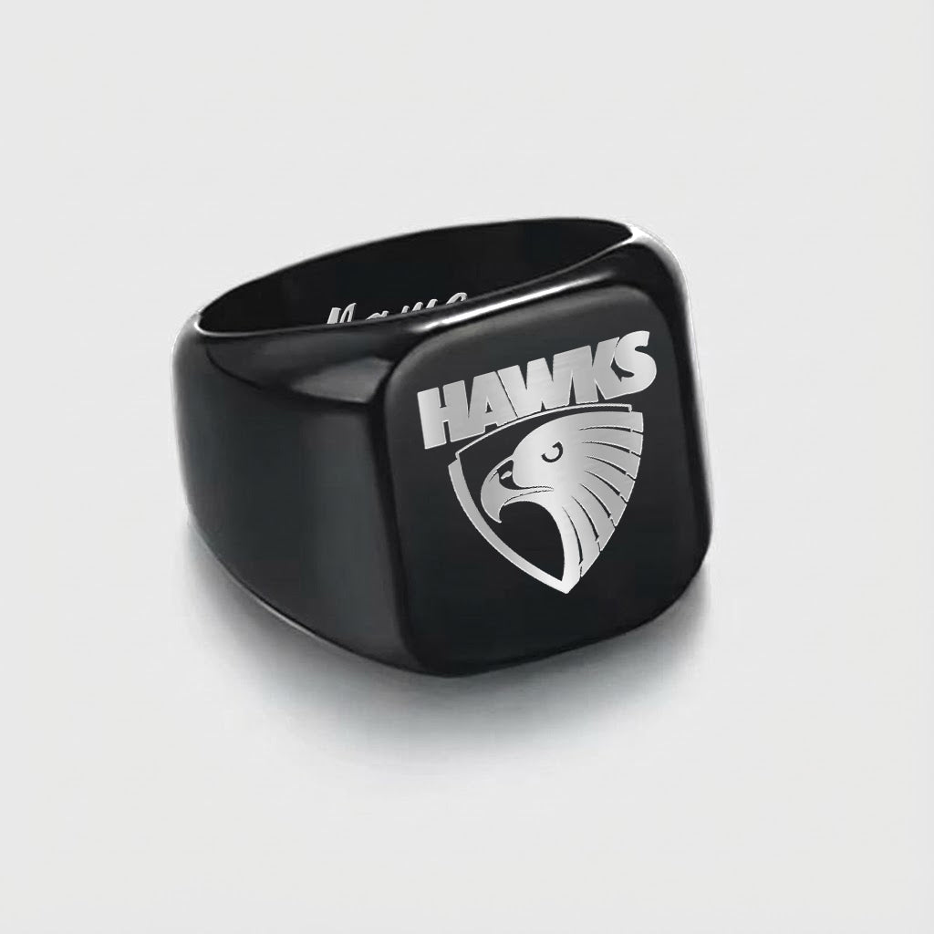 HAW Personalized Custom Stainless Steel Letters Engraved Ring