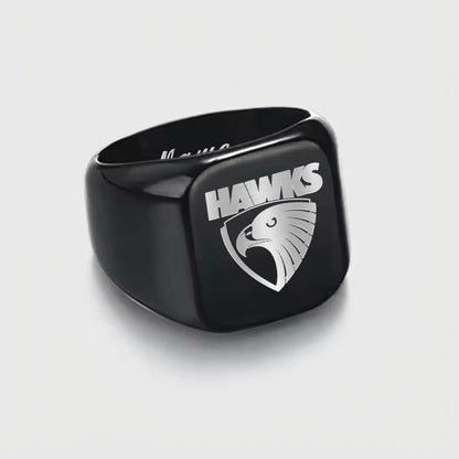 HAW Personalized Custom Stainless Steel Letters Engraved Ring