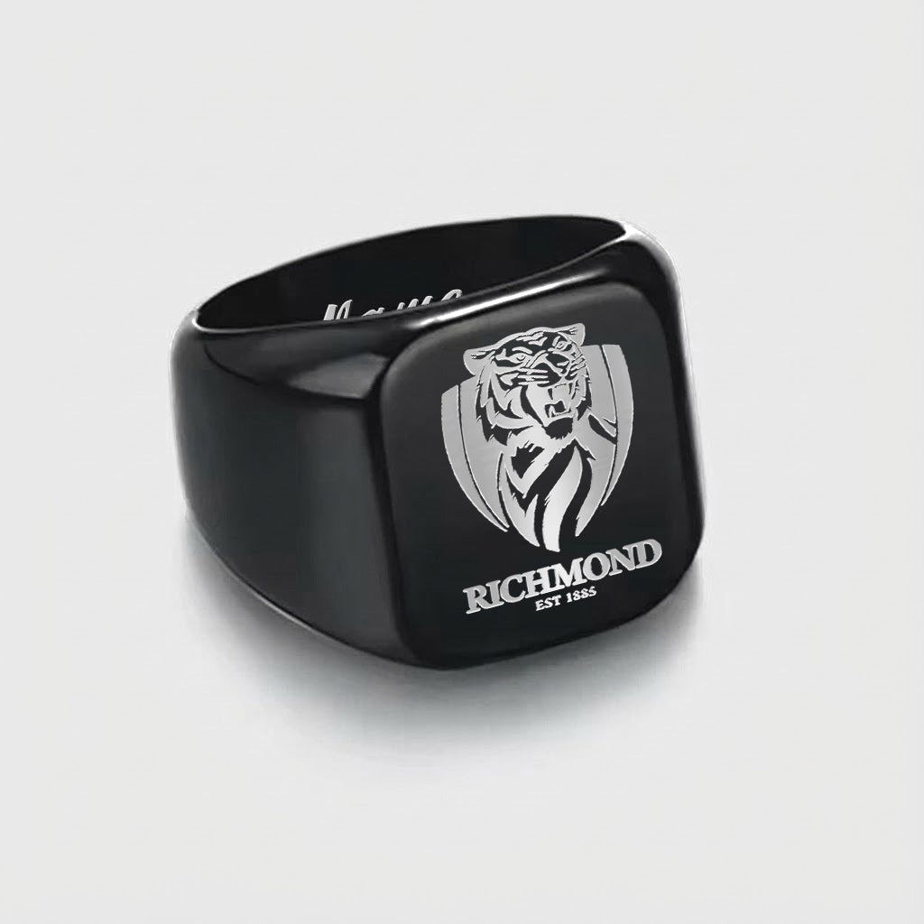 RIC Personalized Custom Stainless Steel Letters Engraved Ring