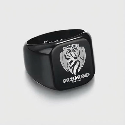 RIC Personalized Custom Stainless Steel Letters Engraved Ring