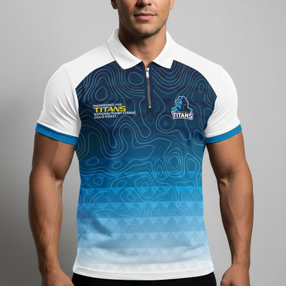 GLD Personalized Custom Zip Polo Shirt