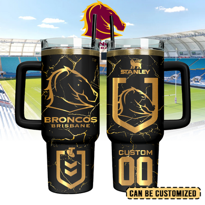 BRI Personalized Custom 40oz 30oz Stainless Steel Tumbler With Handle 4