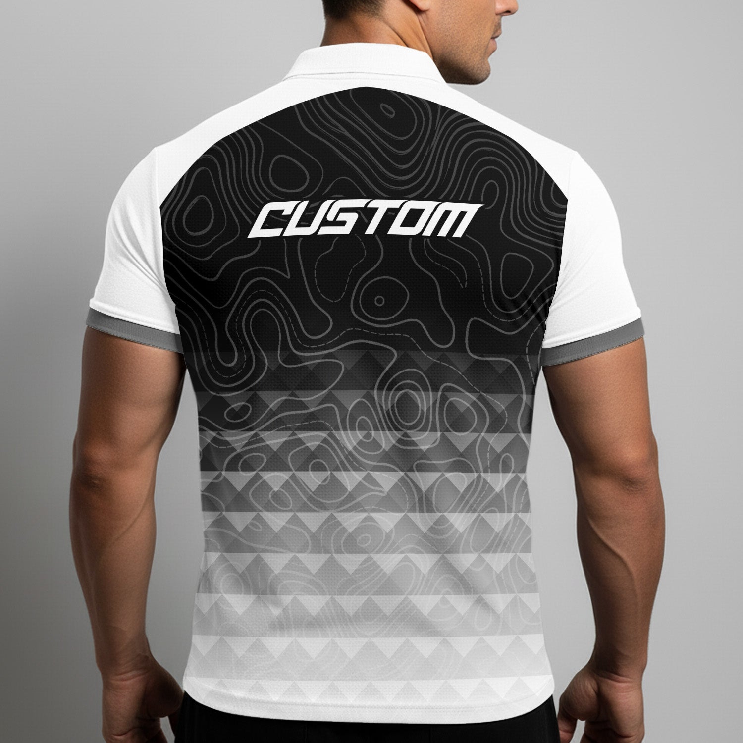 PEN Personalized Custom Zip Polo Shirt 2