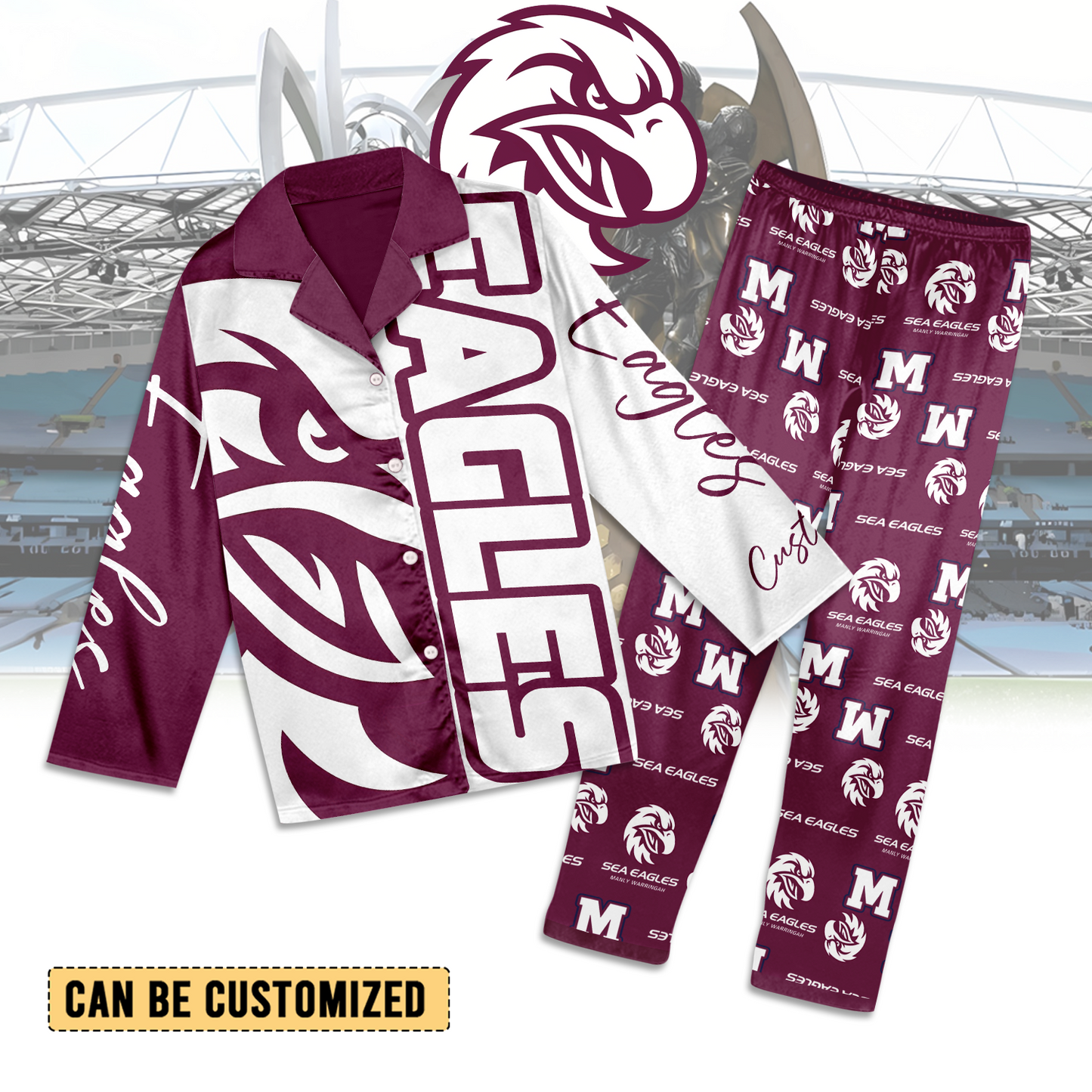 MAN Personalized Custom Long Pajamas Set