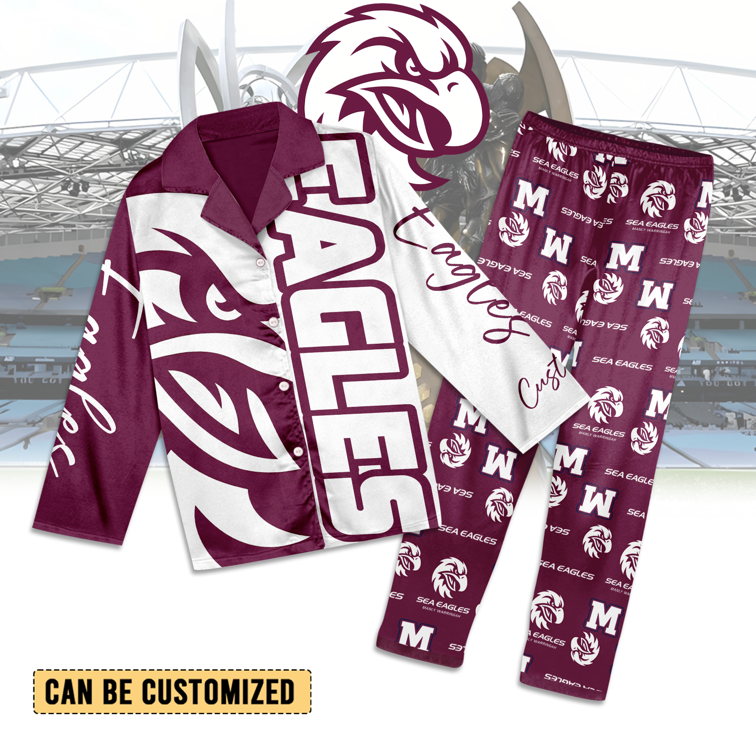 MAN Personalized Custom Long Pajamas Set