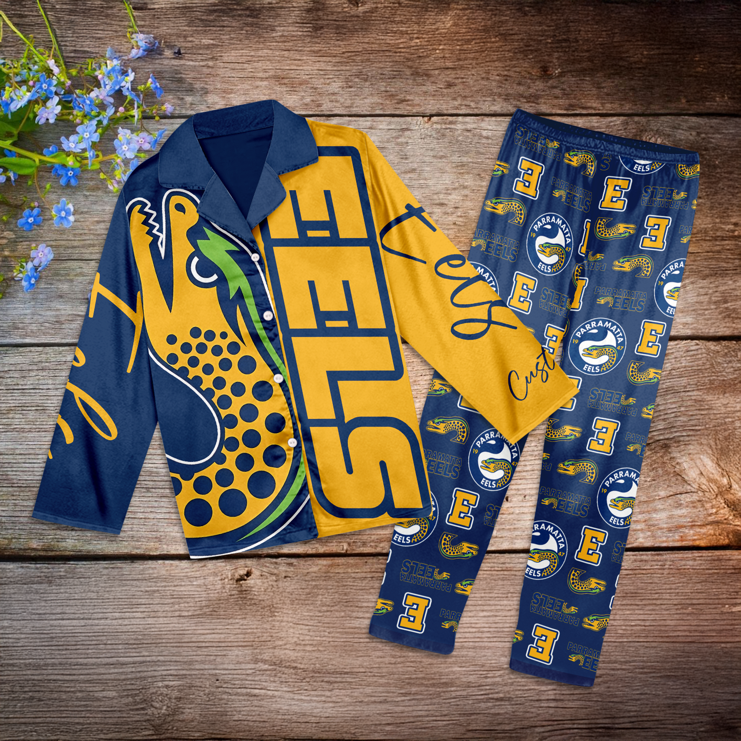 PAR Personalized Custom Long Pajamas Set