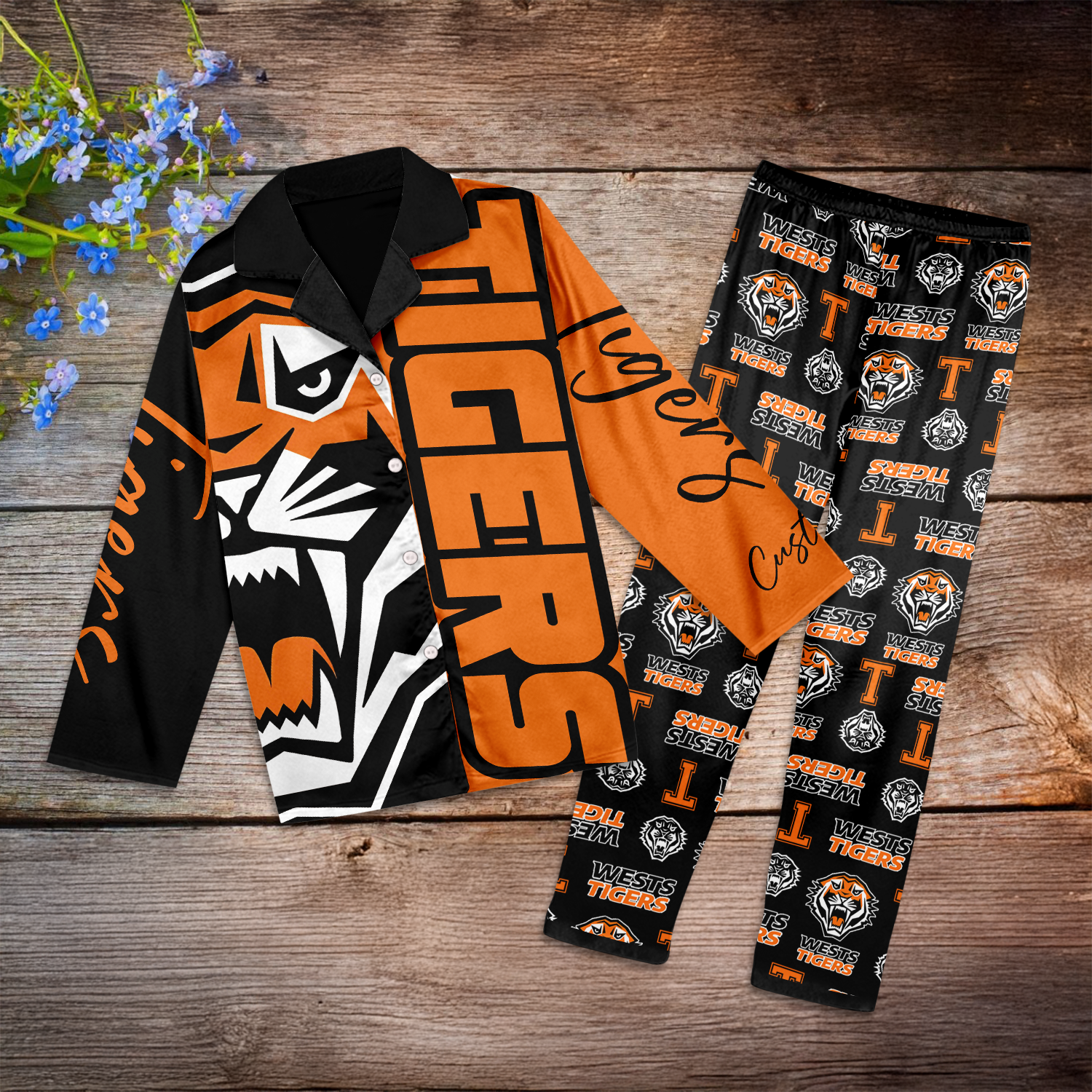 WST Personalized Custom Long Pajamas Set