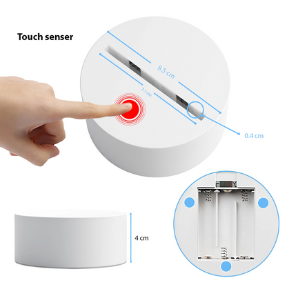 Ade Personalized Custom 3D Led Light Gift For Fans