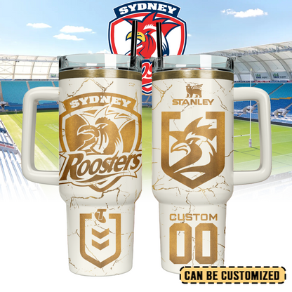 SYD Personalized Custom 40oz 30oz Stainless Steel Tumbler With Handle 4