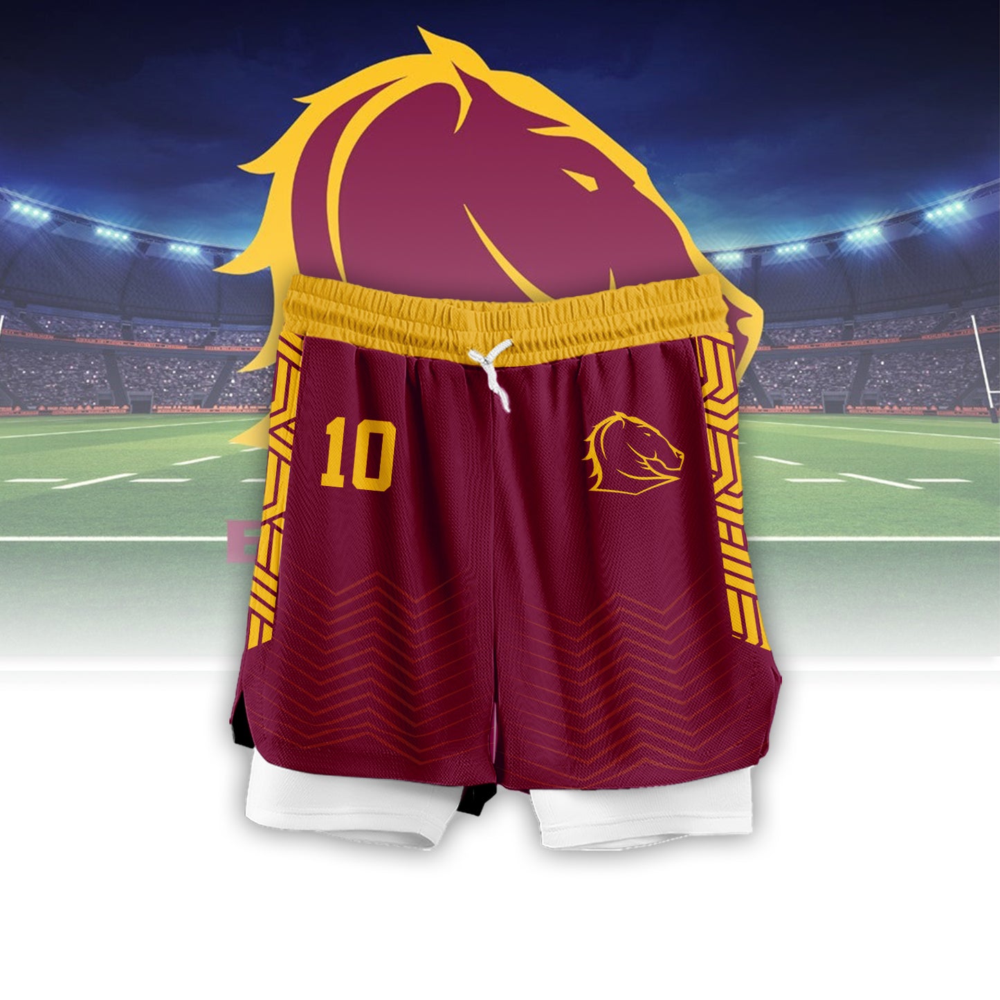 BRI Personalized Custom 2-in-1 Performance Shorts