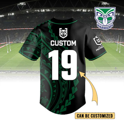 NZL Personalized Custom Baseball Jersey 9