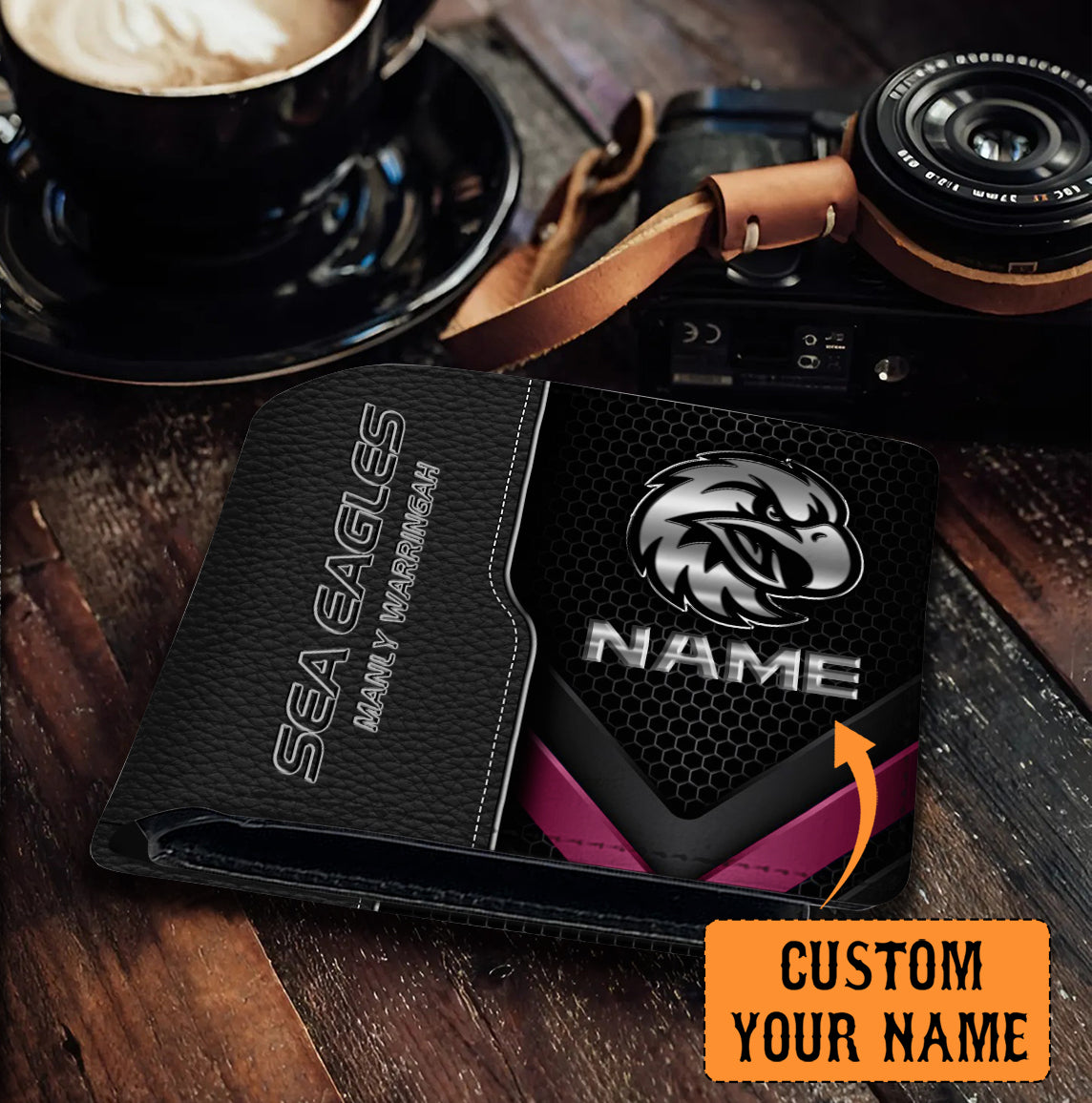 MAN Personalized Custom Leather Wallet 2