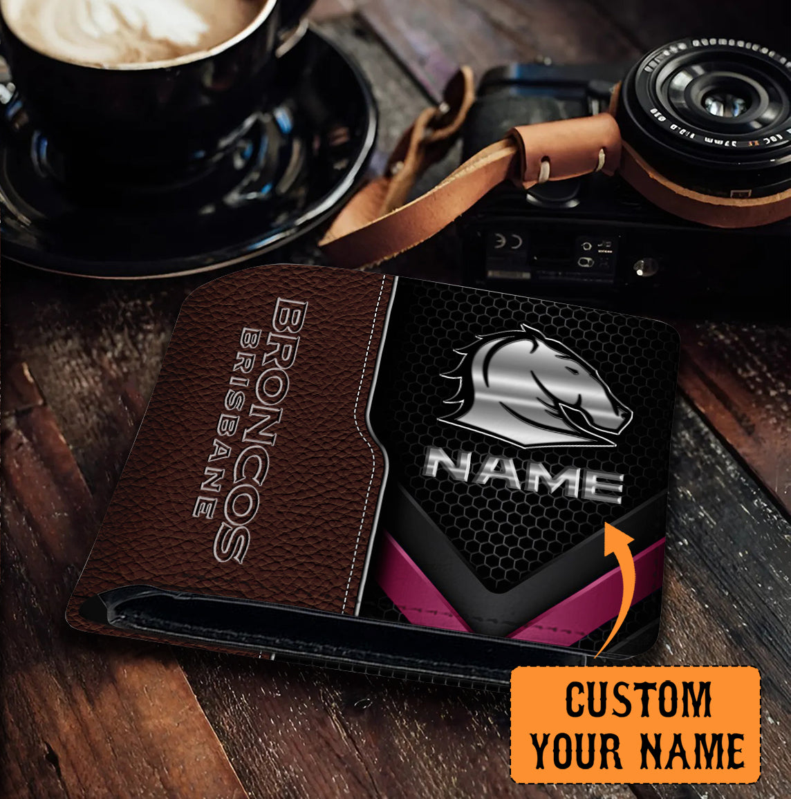 BRI Personalized Custom Leather Wallet 3