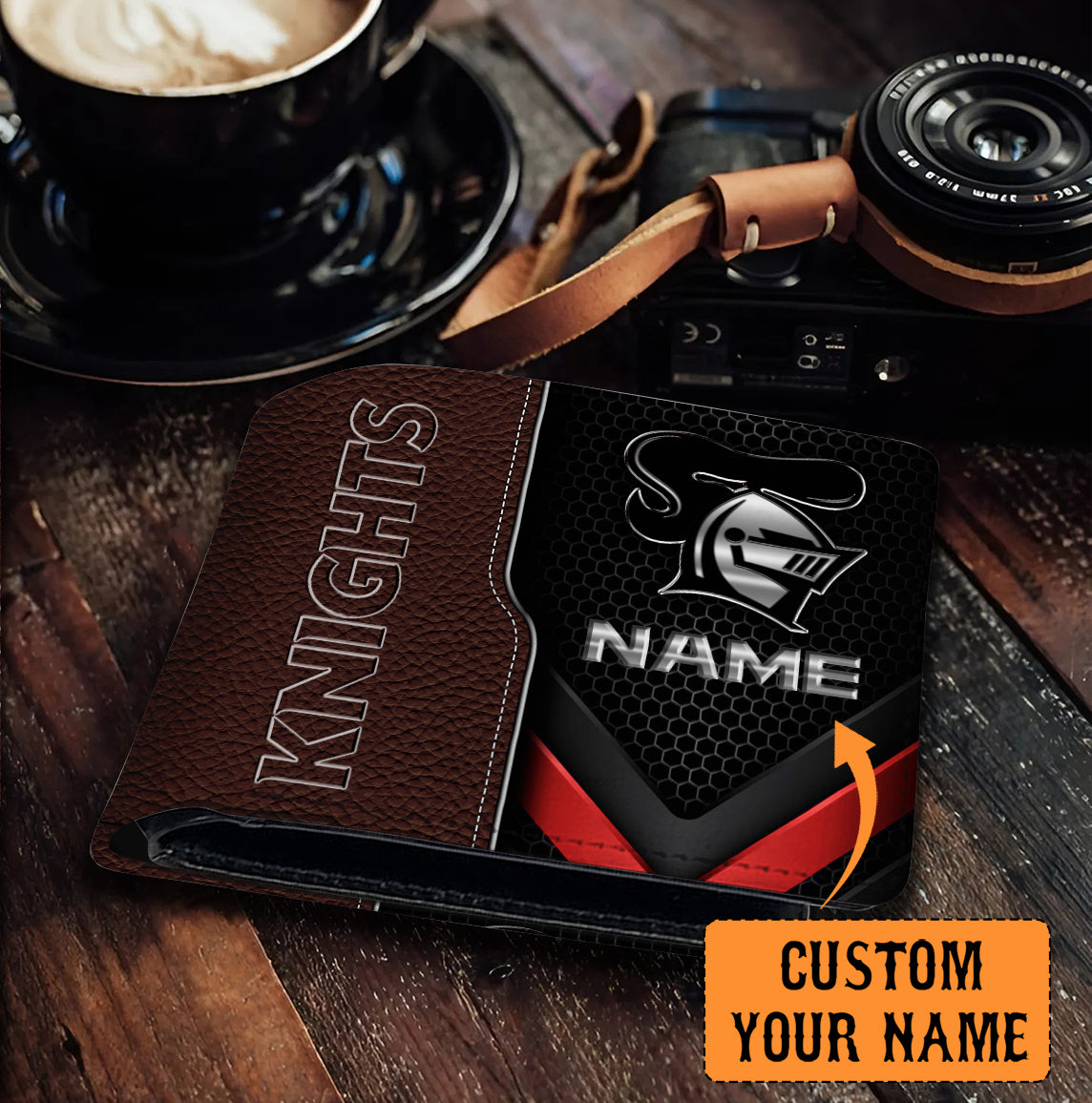 NEW Personalized Custom Leather Wallet 3