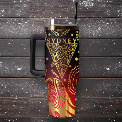 SS Personalized Custom 40oz 30oz Stainless Steel Tumbler With Handle