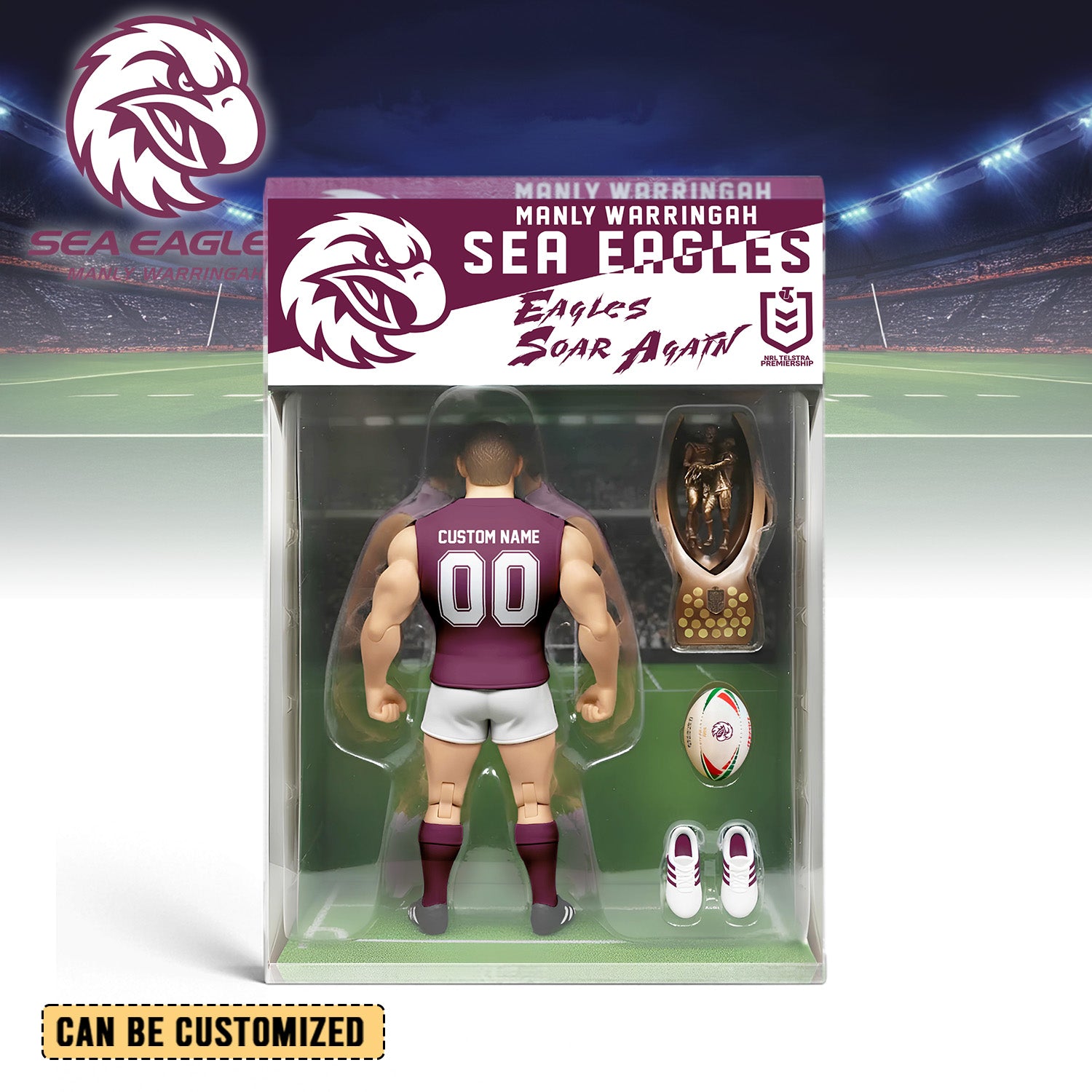 MAN Personalized Custom Sports Acrylic Block Plaque