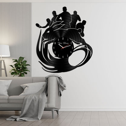SOU Personalized Custom Vinyl Clock With Led For Home