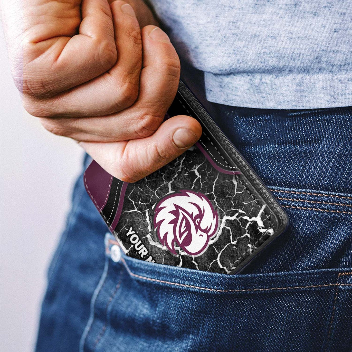 MAN Personalized Custom Leather Wallet 4