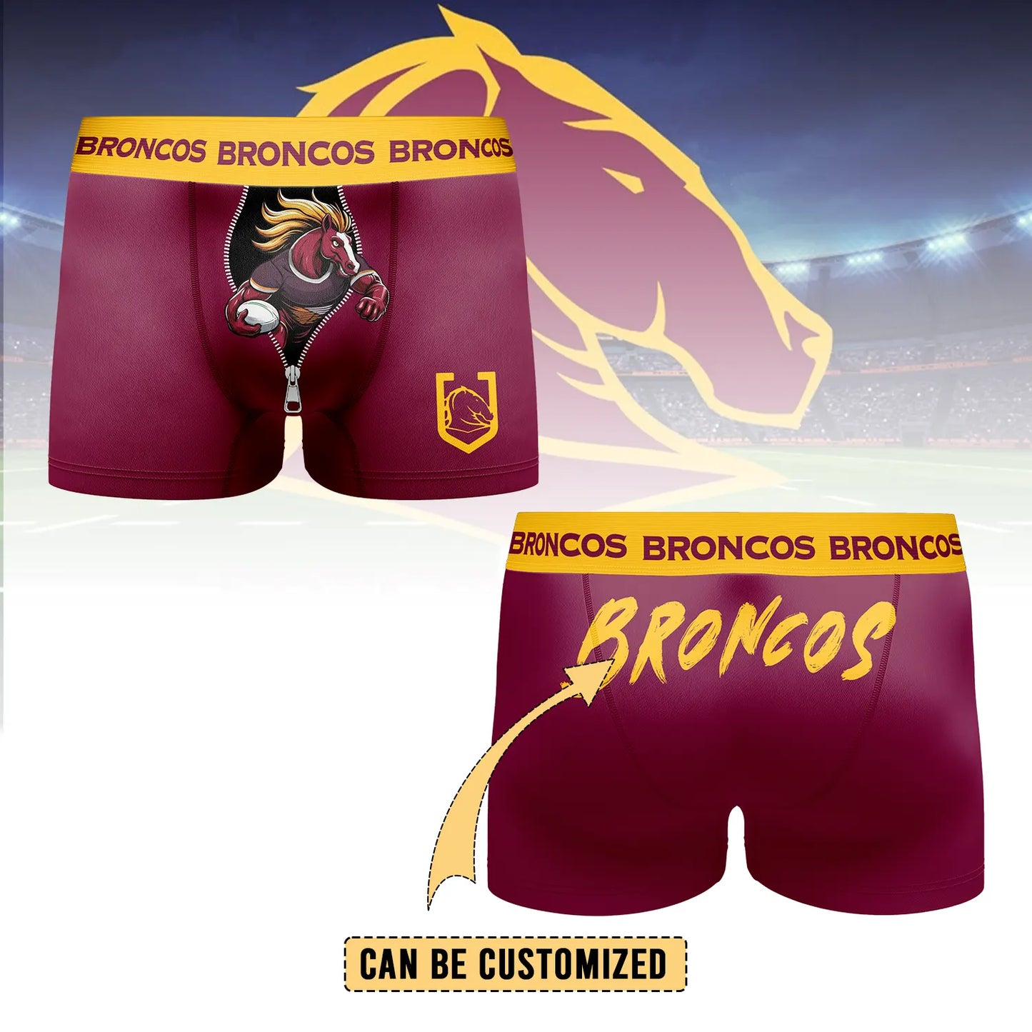 BRI Personalized Custom Boxer Briefs Men’s Underwear 2