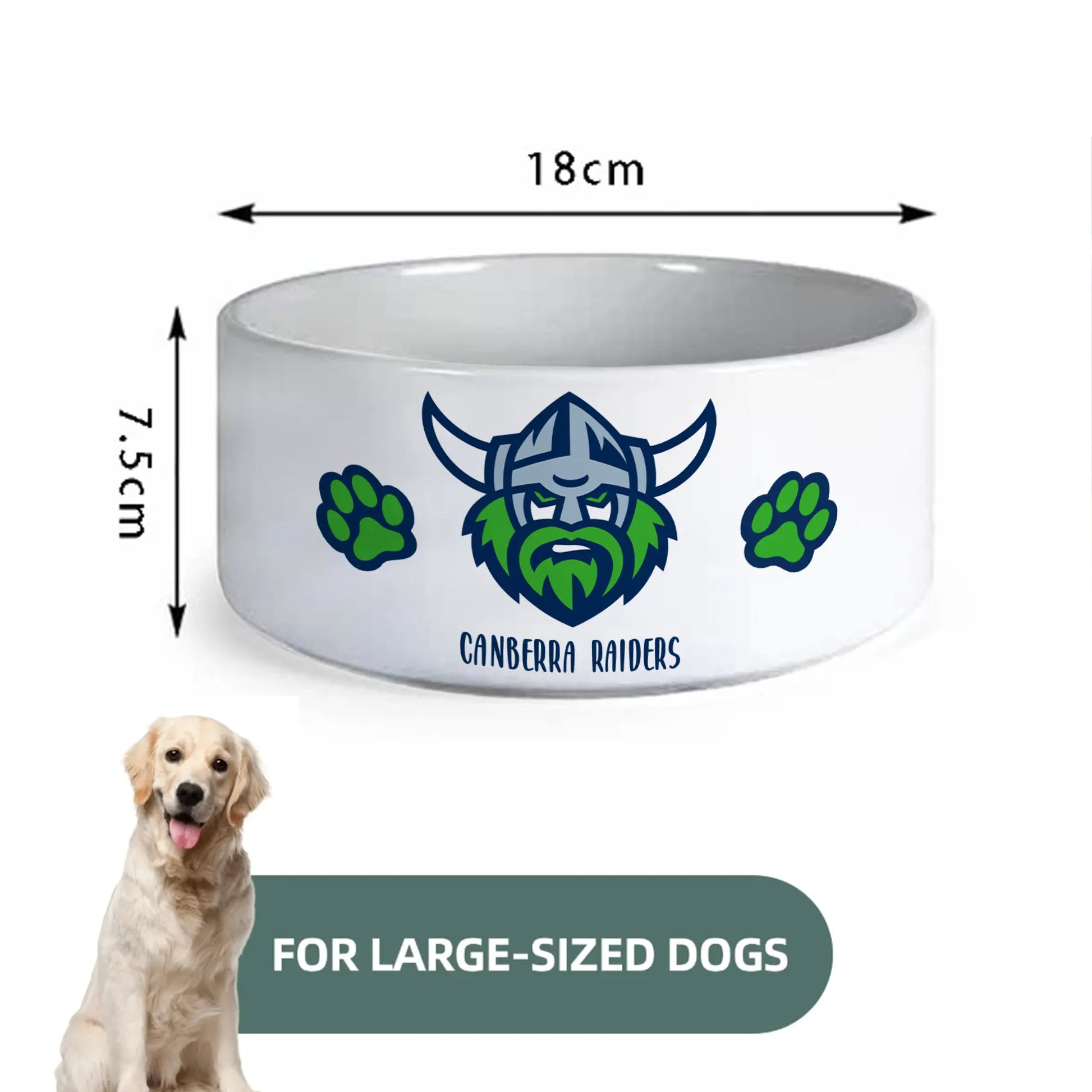 CAN Personalized Custom Ceramic Pet Bowl 1