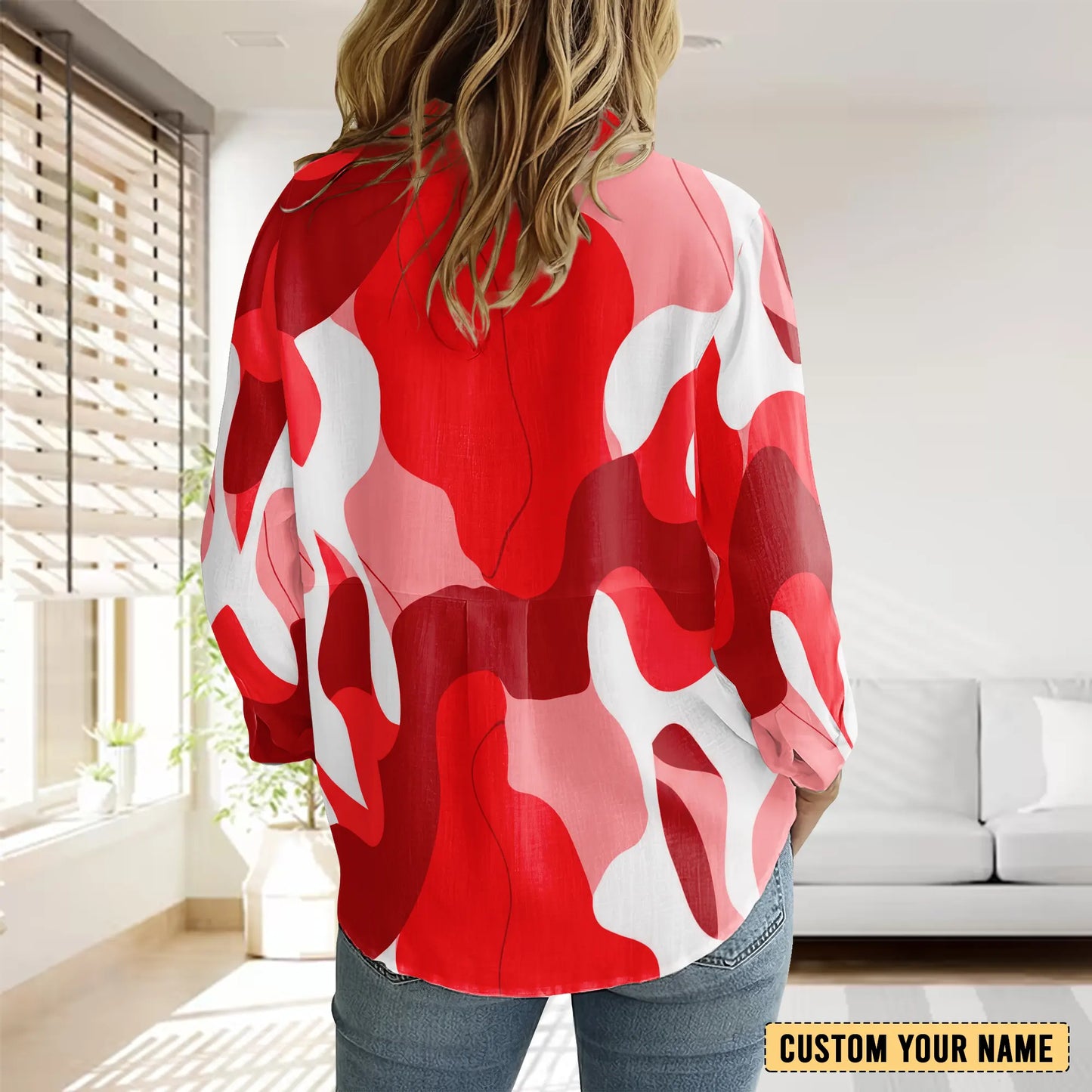 DOL Personalized Custom Women's Casual Shirt 4