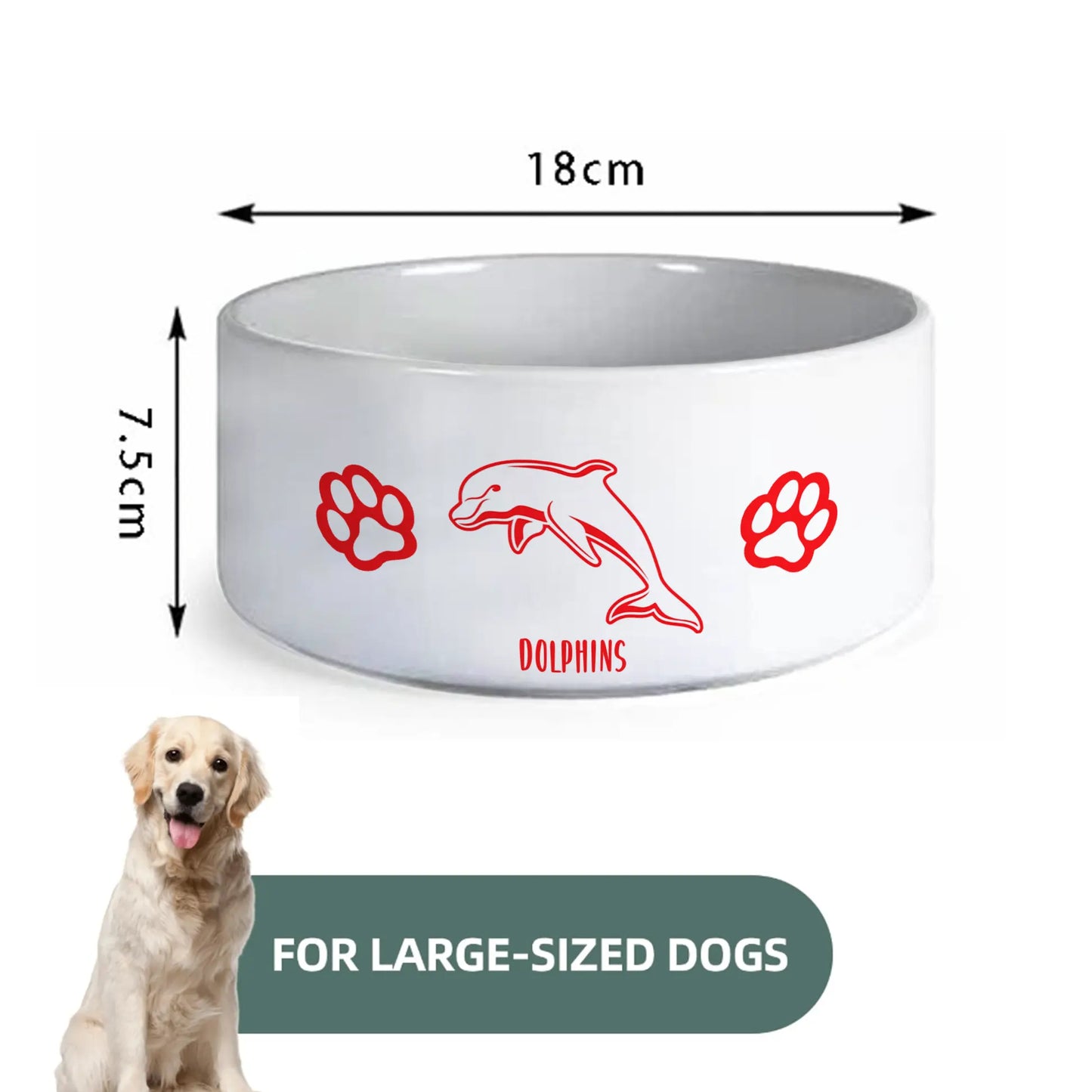 DOL Personalized Custom Ceramic Pet Bowl 1