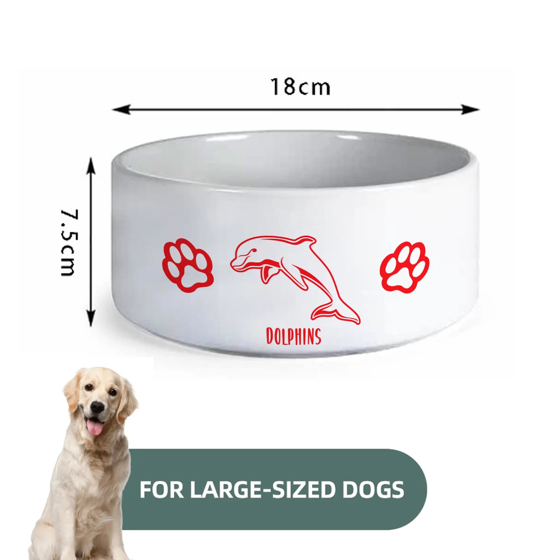 DOL Personalized Custom Ceramic Pet Bowl 1