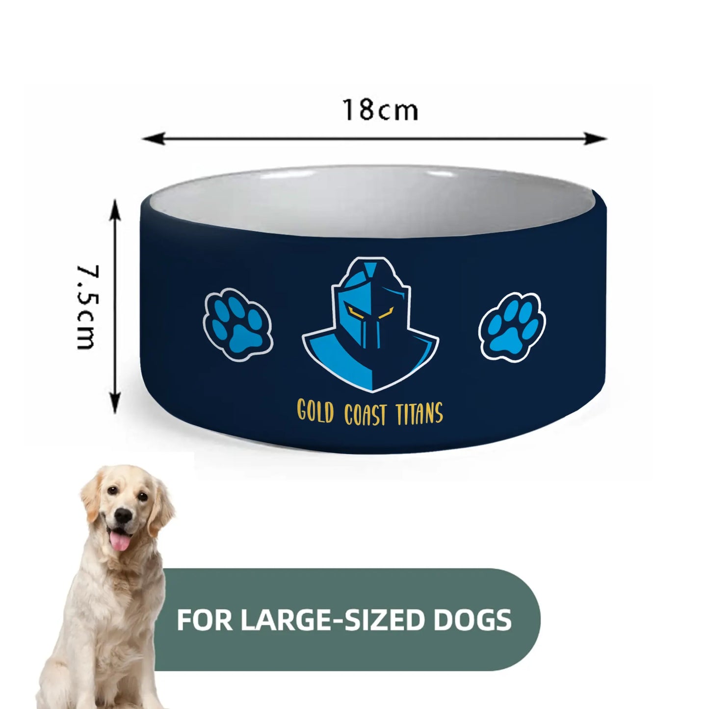 GLD Personalized Custom Ceramic Pet Bowl 1