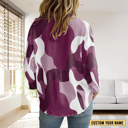 MAN Personalized Custom Women's Casual Shirt 4