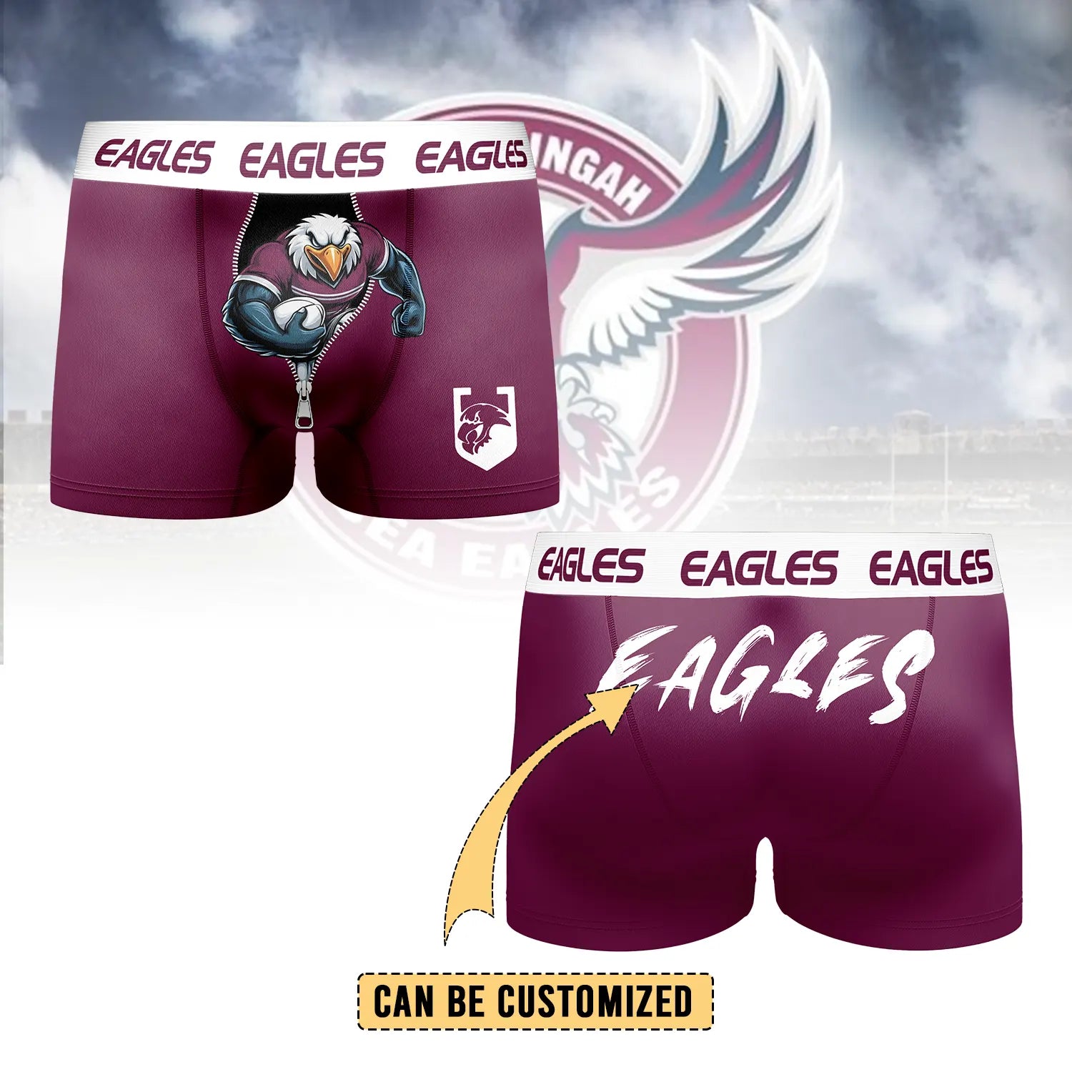 MAN Personalized Custom Boxer Briefs Men’s Underwear 2