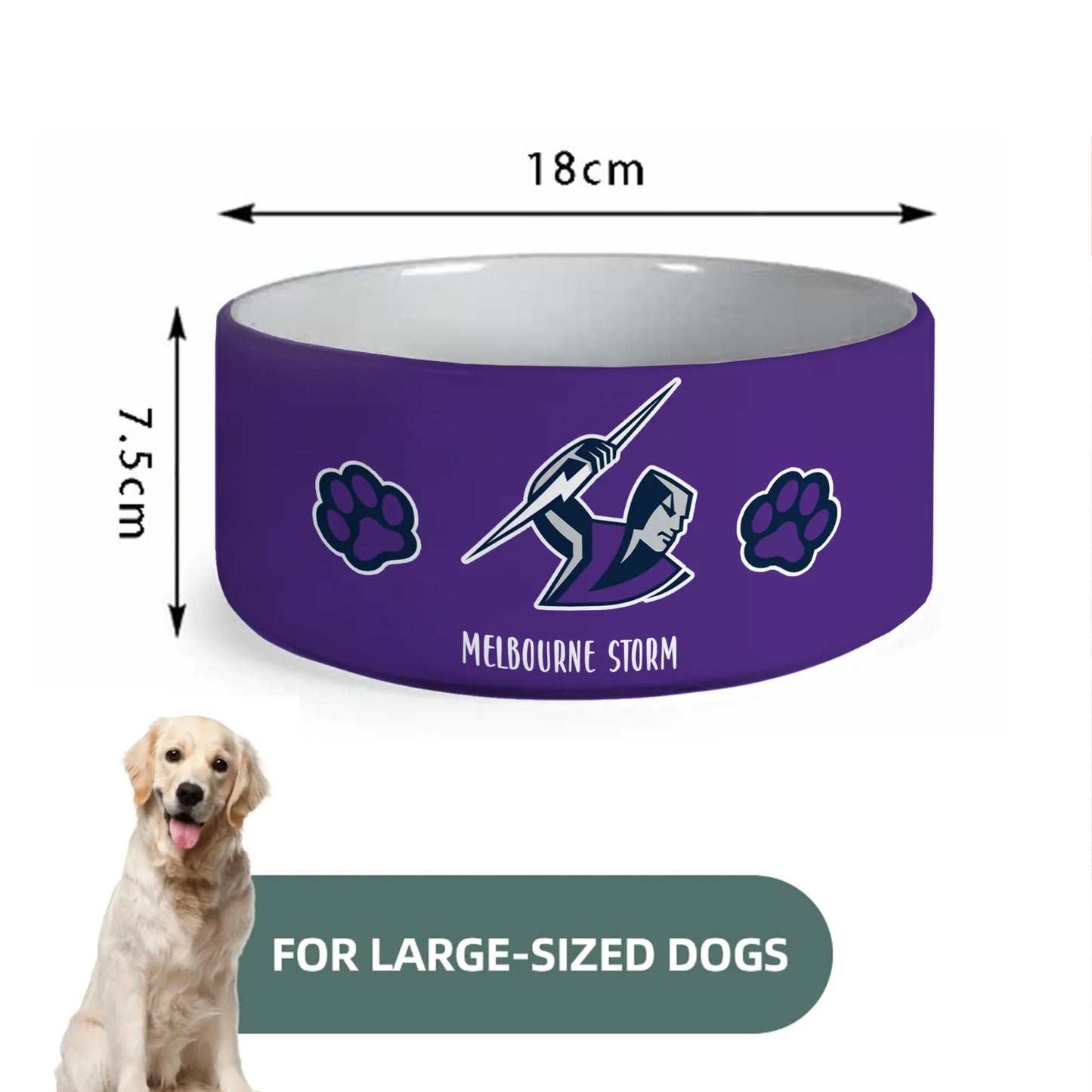 MEL Personalized Custom Ceramic Pet Bowl 1