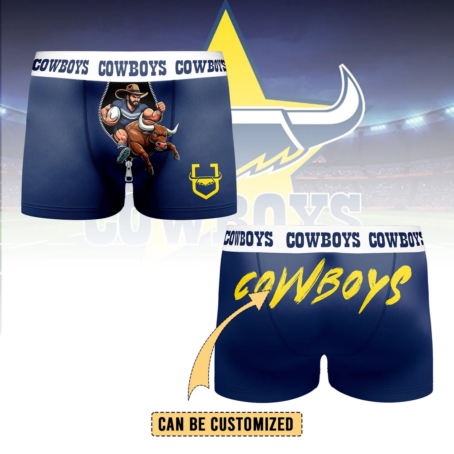 NQL Personalized Custom Boxer Briefs Men’s Underwear 2