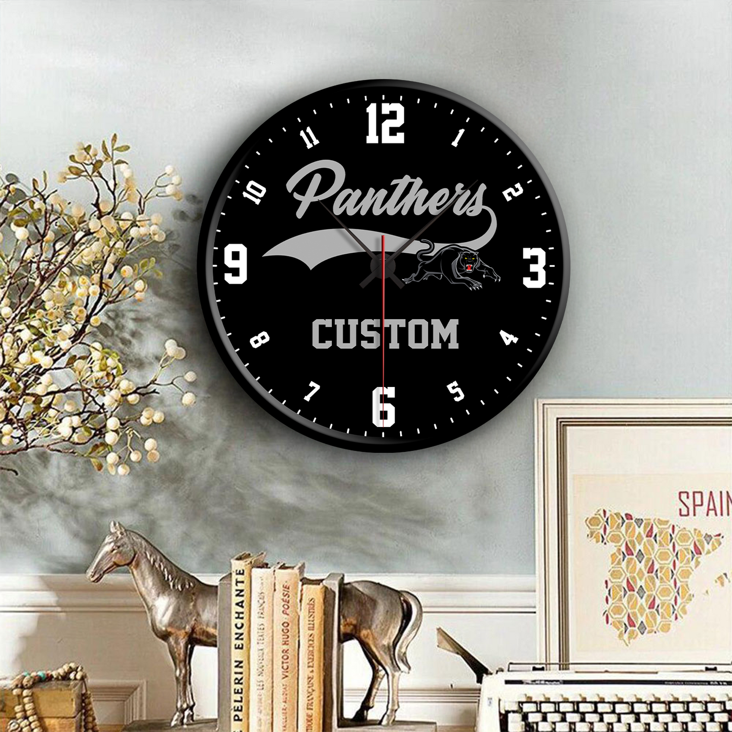 PEN Personalized Custom Wall Clock