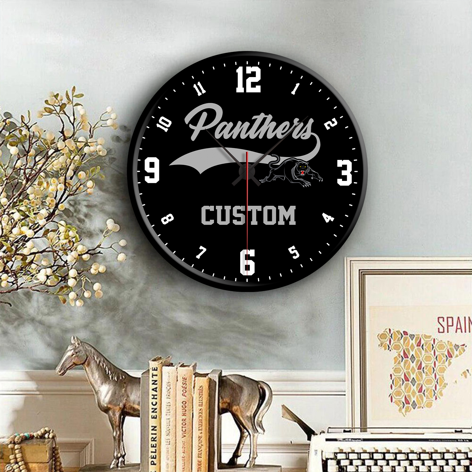 PEN Personalized Custom Wall Clock