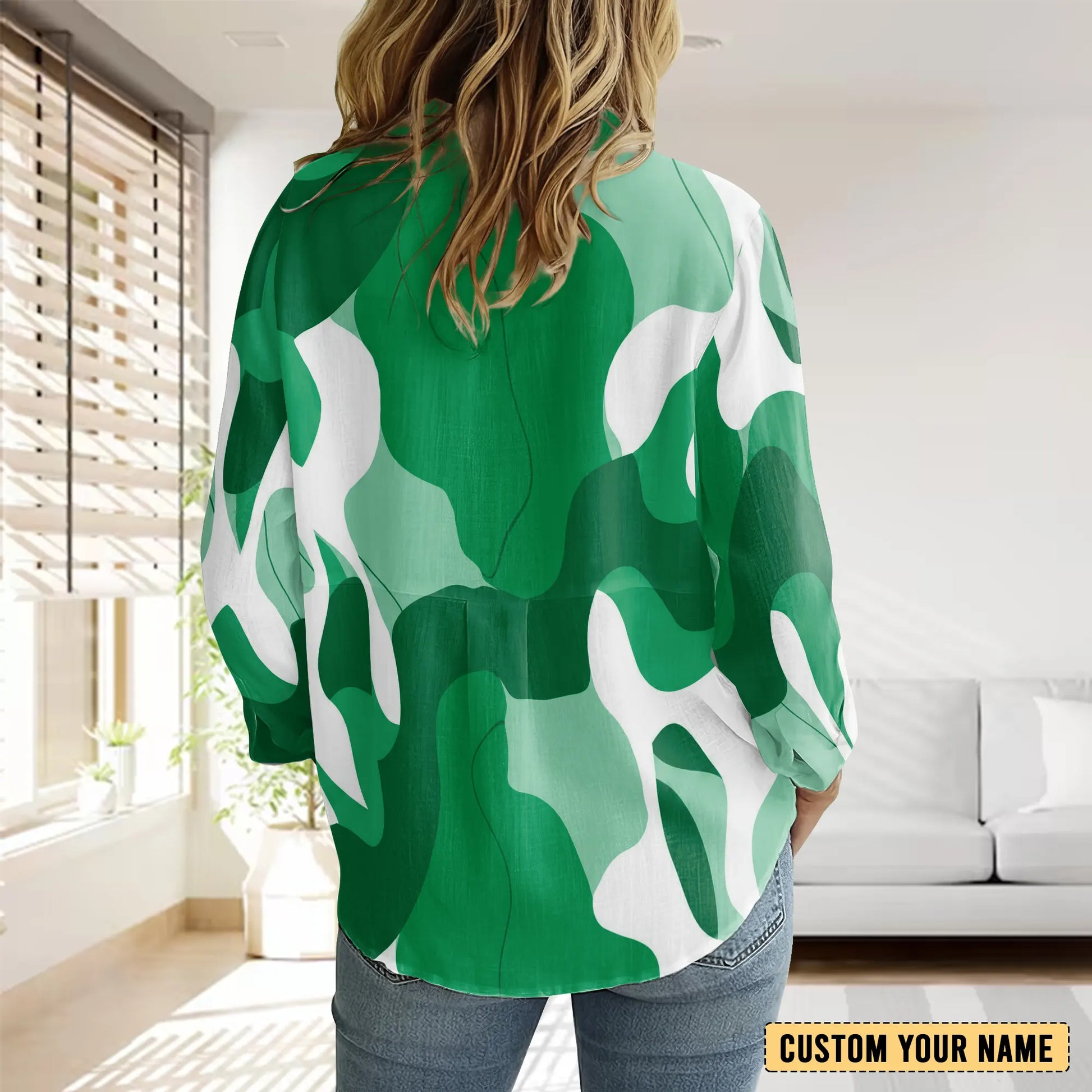 SOU Personalized Custom Women's Casual Shirt 4