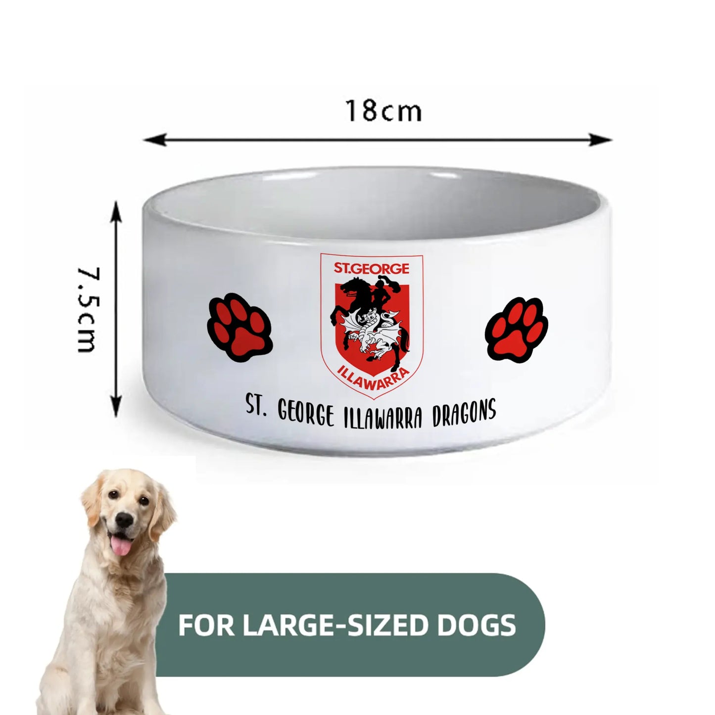 STG Personalized Custom Ceramic Pet Bowl 1