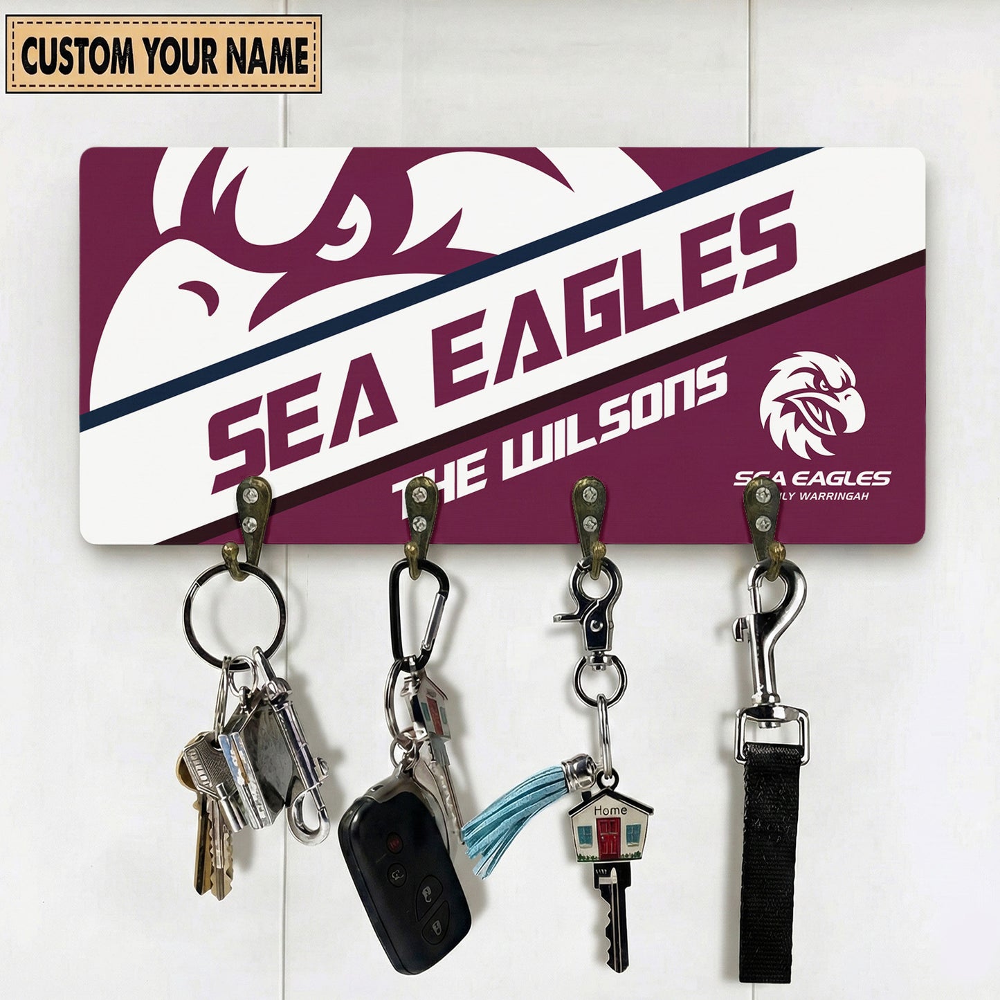 MAN Personalized Custom Key Holder