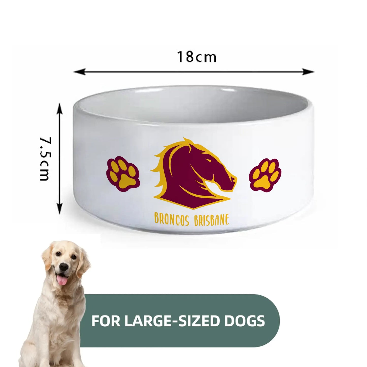 BRI Personalized Custom Ceramic Pet Bowl 2