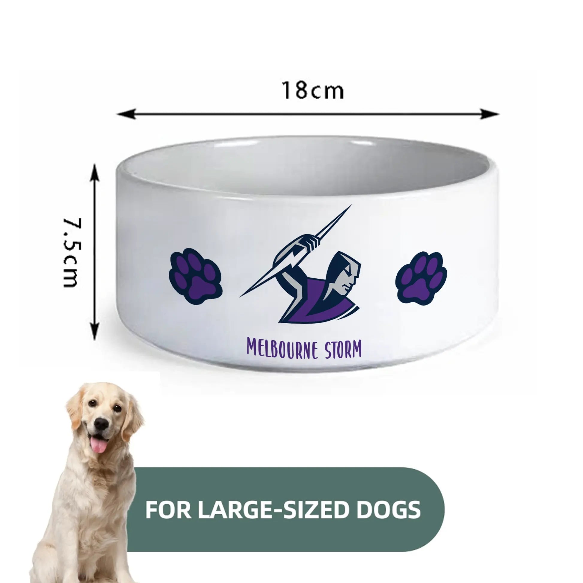 MEL Personalized Custom Ceramic Pet Bowl 2