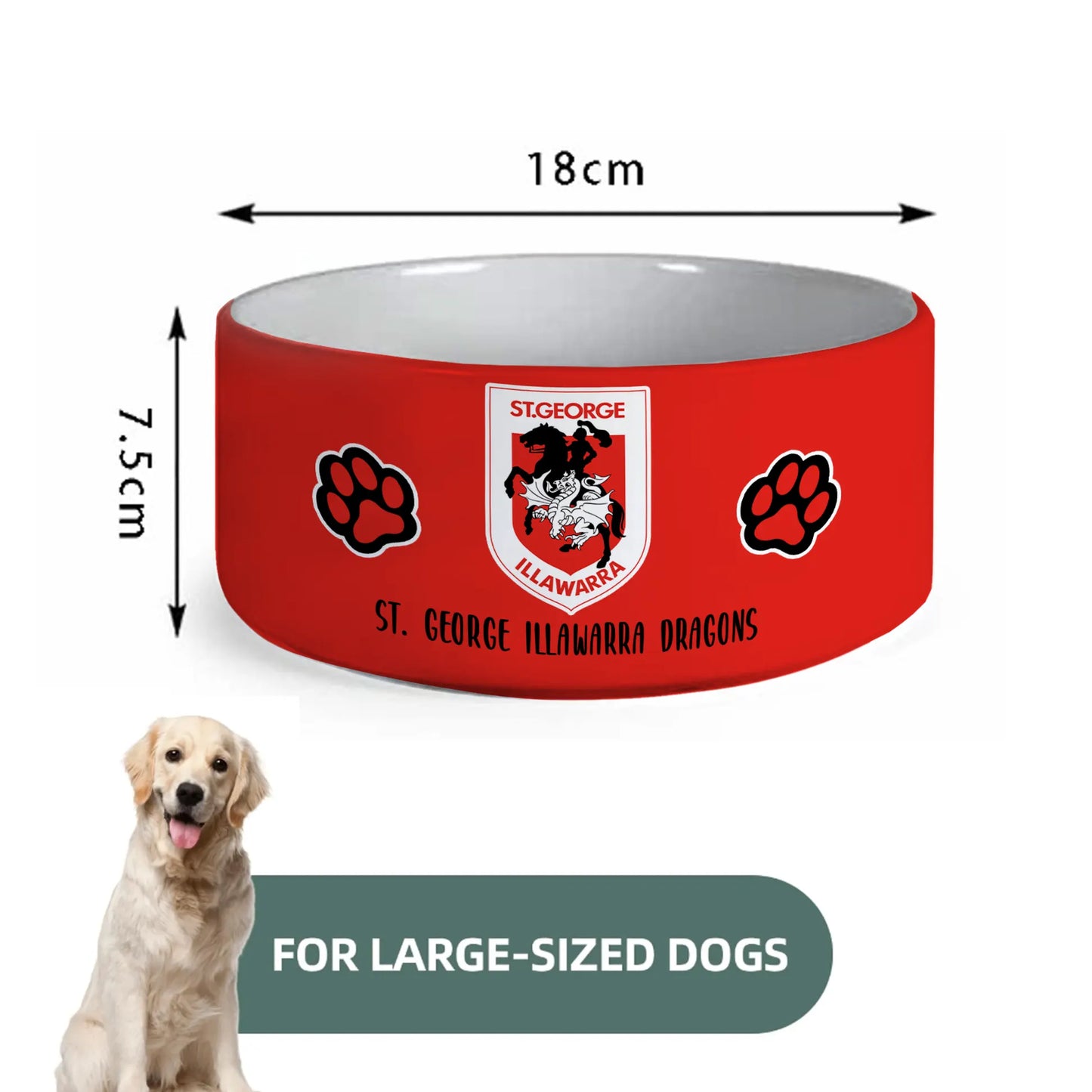 STG Personalized Custom Ceramic Pet Bowl 2