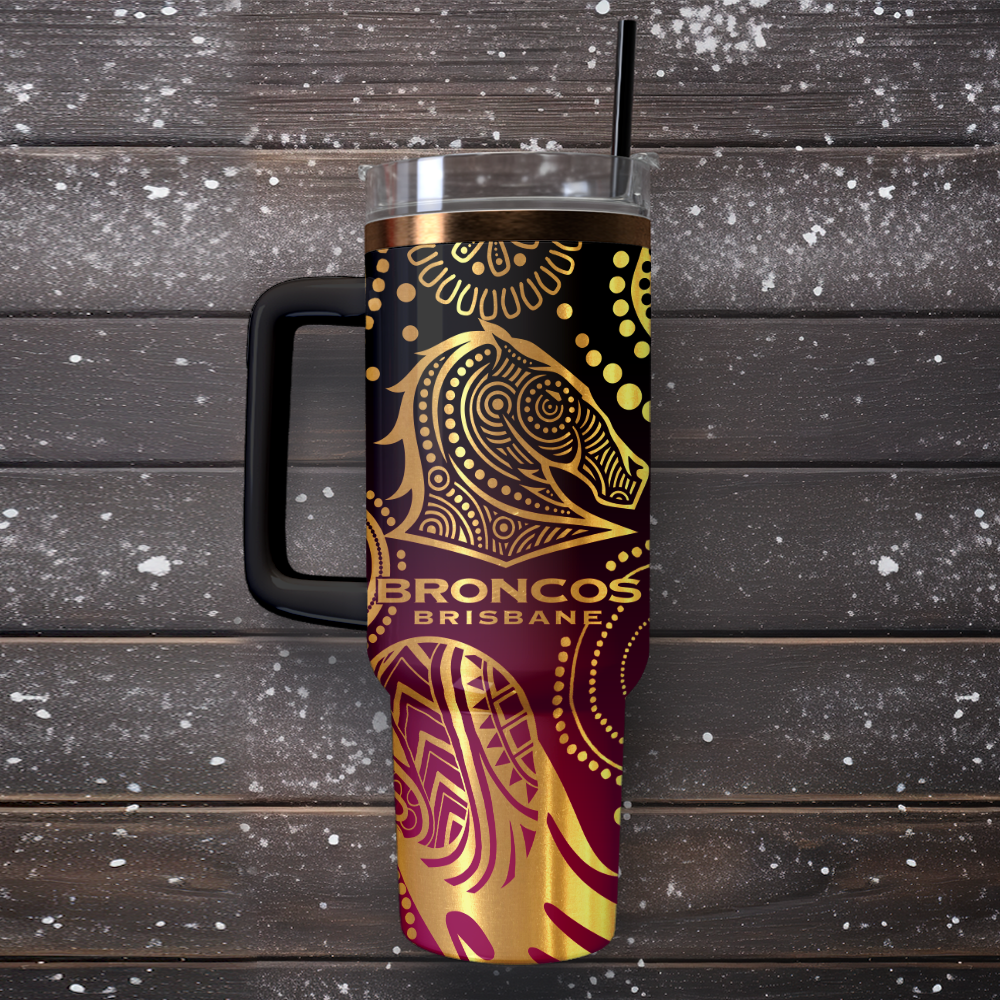BRI Personalized Custom 40oz 30oz Stainless Steel Tumbler With Handle 3