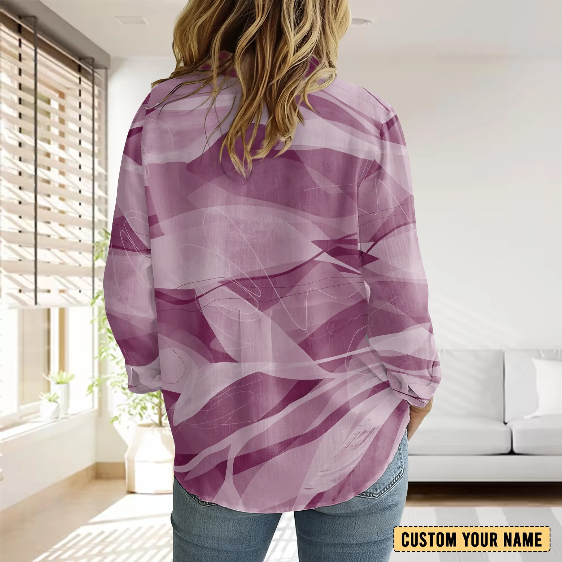 MAN Personalized Custom Women's Casual Shirt 6