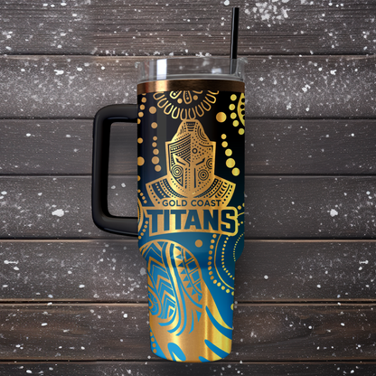 GLD Personalized Custom 40oz 30oz Stainless Steel Tumbler With Handle 3
