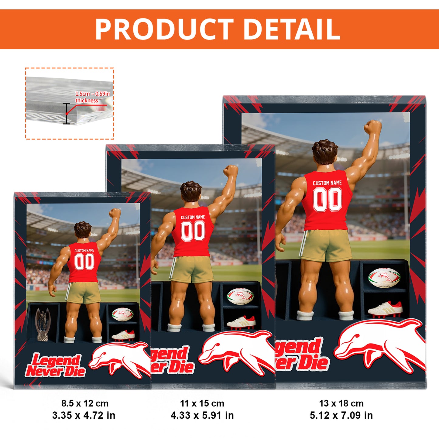 DOL Personalized Custom Sports Acrylic Block Plaque 2